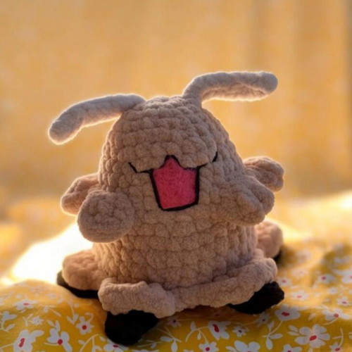Flea Silksong Amigurumi handmade, about 10 cm tall