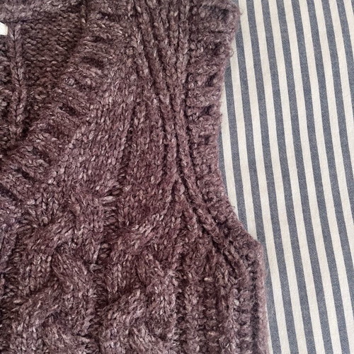 Knitted vest Oysho like new, brown, size S