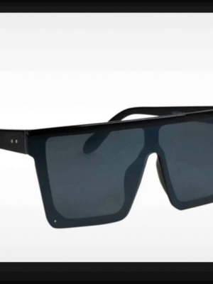 Oversized Square Sunglasses σαν καινούργια, μαύρα, unisex, UV 400