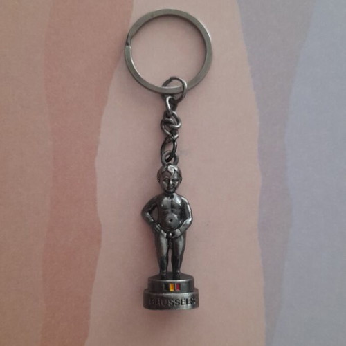 Brussels keychain, silver