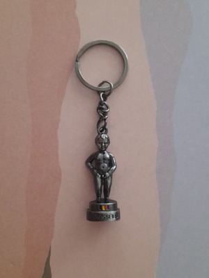Brussels keychain, silver