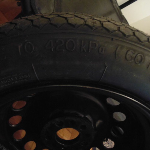 Genuine spare tire new 125/80/15 for Alfa Romeo GTV TS & Spider with cover and accessories