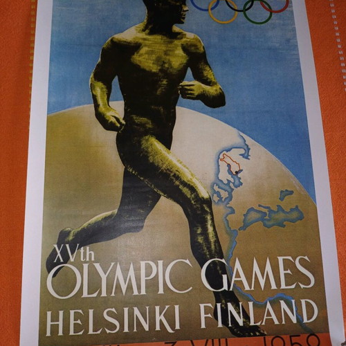 Olympic Games Helsinki 1952 poster like new