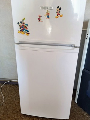 Beko refrigerator with top freezer like new, 120 cm height