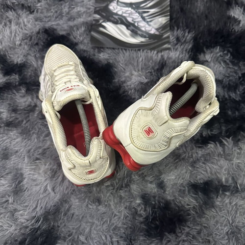 Nike Shox TL 2025 sneakers white red size 43