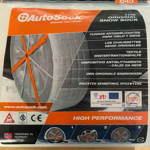 Autosock 645 car snow socks new