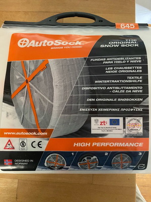 Autosock 645 car snow socks new