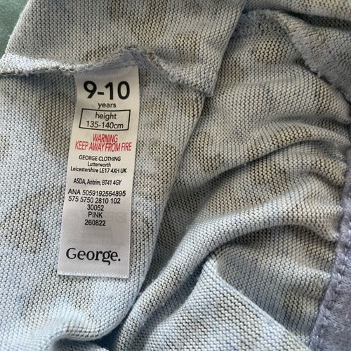 Girls Onesie blue like new, for ages 9-10