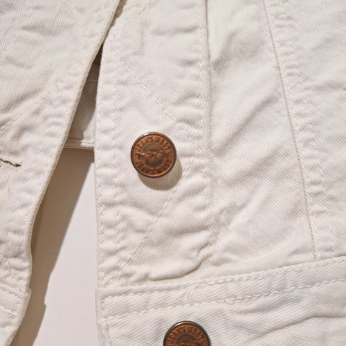 Benetton beige denim vest like new, slight stretch fabric, size S