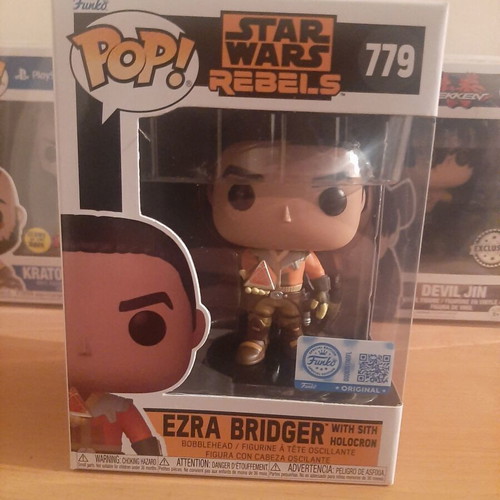 Funko Pop Ezra Bridger with Sith Holocron Special Edition vinyl figure new
