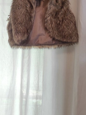 Fur vest like new, size S / 36 / 8