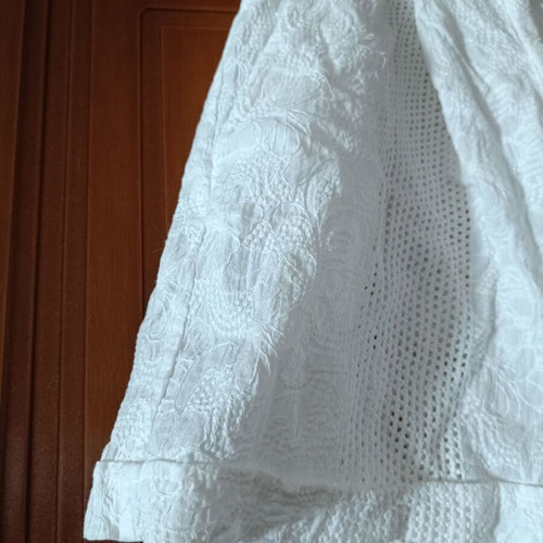 White shorts Vassia Kostara like new with flowers