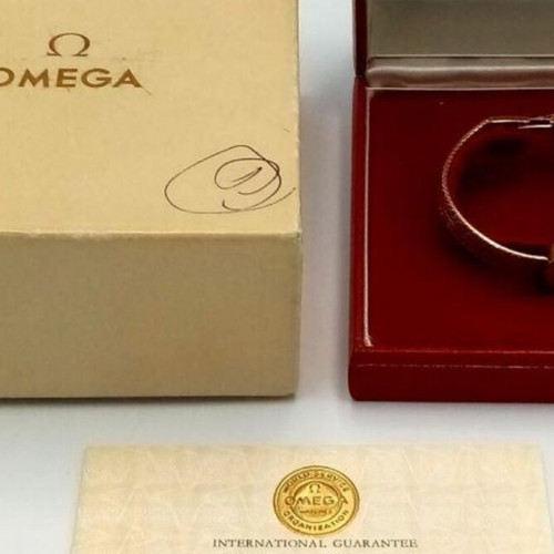 Omega women's gold watch used, 9-carat mechanical wristwatch