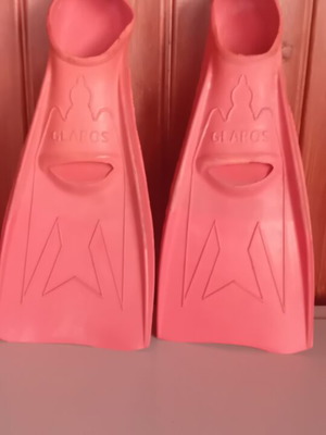 Glaros Super swim fins used, natural rubber, durable