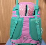 School backpack with wheels used