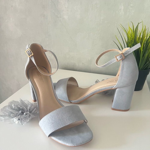 About You blue heels like new, size 41