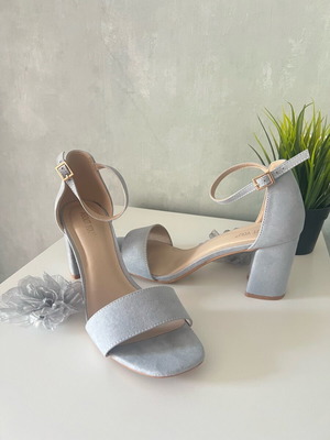 About You blue heels like new, size 41