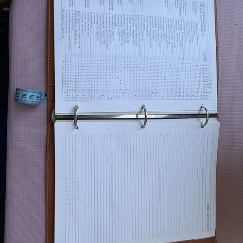 Arte & Cuoio Italian leather A4 organizer binder