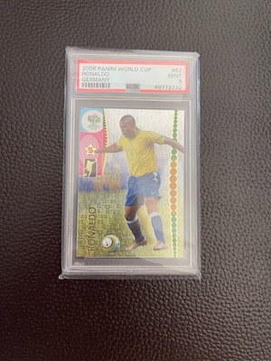 Ronaldo 2006 PSA 9 card used, very rare