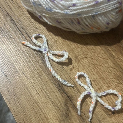 Handmade crocheted bows new
