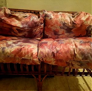 Διθέσιος καναπές μπαμπού