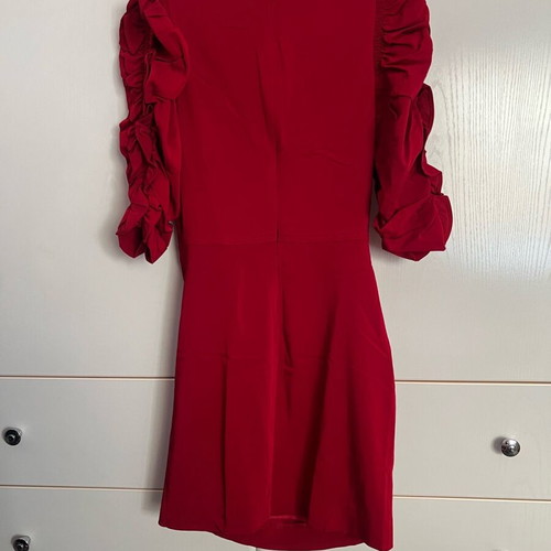 MANGO dress new, elastic fabric, red, size S