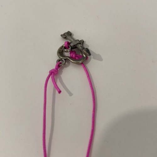 Handmade necklace with pink pearl like new