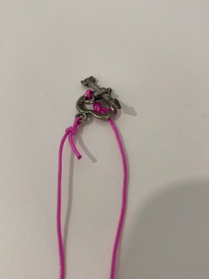 Handmade necklace with pink pearl like new