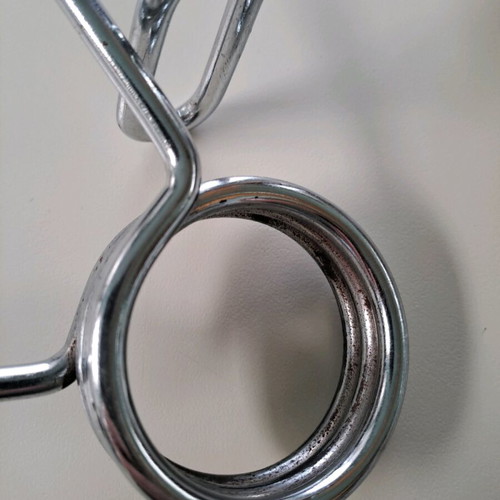 Exercise equipment used, set of 5 metal hand grips