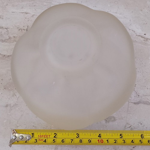 Frosted glass bowl like new for tea light or sweets