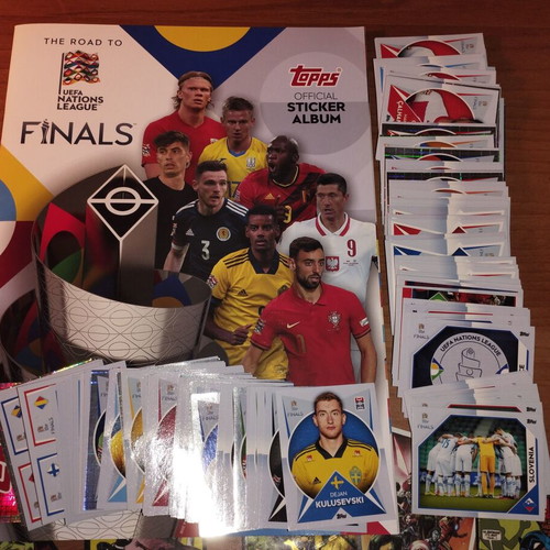 Topps Nations League album and sticker set like new