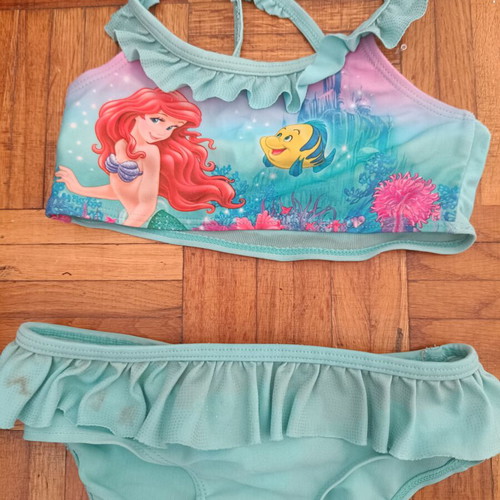 Ariel turquoise swimsuit H&M used, size 92 cm, 1.5-2 years