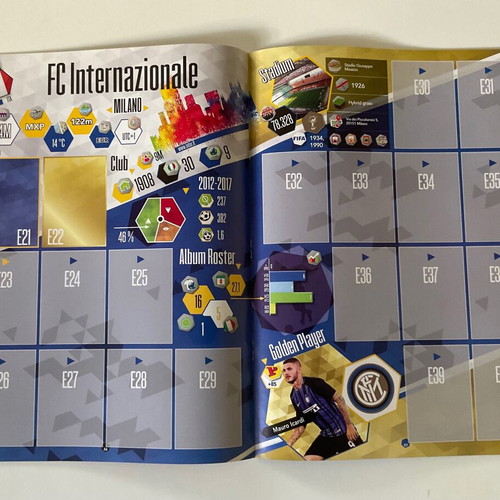 Panini FIFA 365 2018 album and 50 sticker packs new