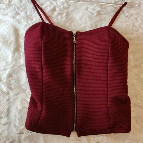 Evening top new, red, size S