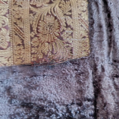 Large runner used from Morocco in brown and gold shades
