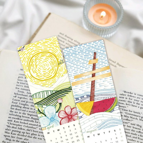 Set of 13 bookmarks calendars 2026 new