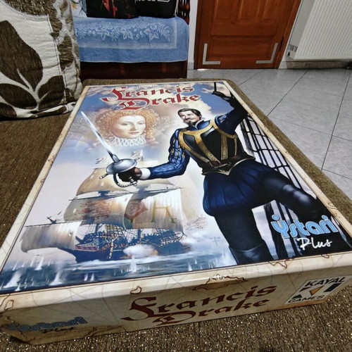 Francis Drake board game like new, French edition with English rulebook