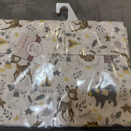 Infantilo bedding set with forest animals duvet cover and pillowcase, new