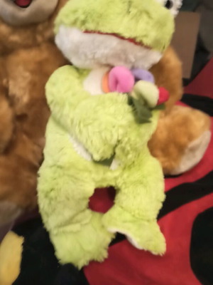 Plush frog set of 2 like new