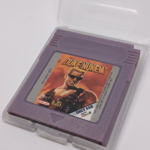 Duke Nukem Game Boy Color cartridge like new with renewed shell