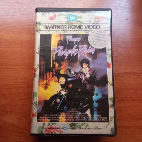 Beta videocassette Purple Rain Prince used, 1980s