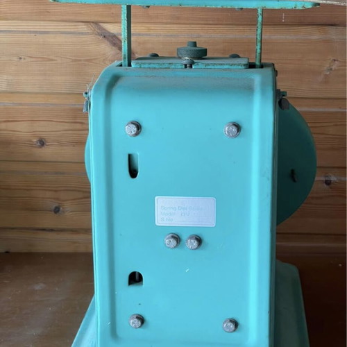 Vintage scale large in perfect turquoise color used