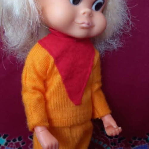 Vintage Lilly "Sport Billy" doll used, Greek made LYRA 80s