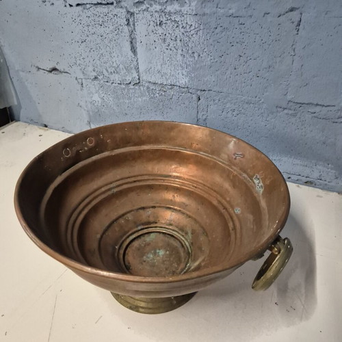 Copper Mangali large, like new, 45 cm diameter, 25 cm height