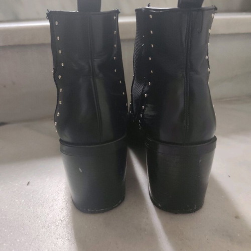 Stradivarius black ankle boots size 38 used