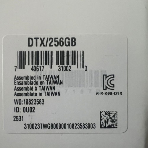 Kingston DataTraveler Exodia 256GB USB 3.2 stick black, 2 pieces new