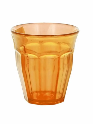 Plastic cup 250ml orange new