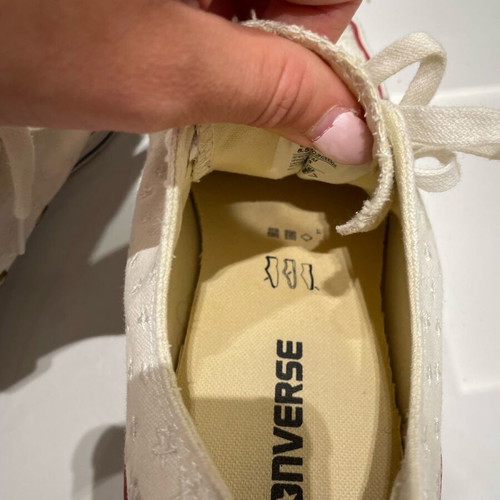 Converse used beige shoes size 39.5