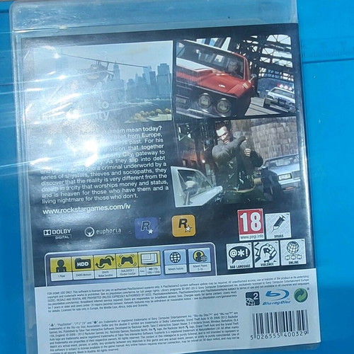 Grand Theft Auto IV PlayStation 3 game like new with original case and manual