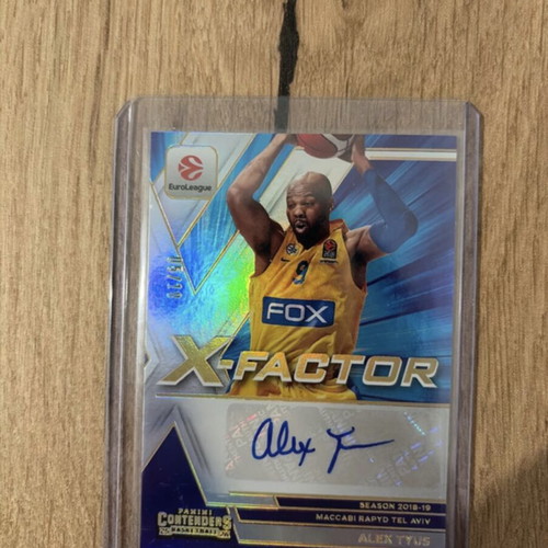 2025-26 Panini Euroleague Contenders Alex Tyus X-Factor autograph like new /10